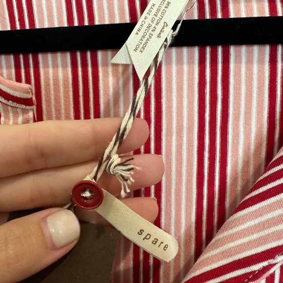 NEW Matilda Jane XXL 2X Stretchy Stripe Henley 3/4 Sleeve Pockets Dress - Picture 3 of 10